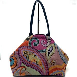 Atenti Betty Paisley Framed Tapestry Shoulder Bag